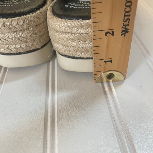 Dr Scholls Off Site Strappy Platform Espadrilles Black Sandals Size Womens 8.5 - Picture 5 of 8